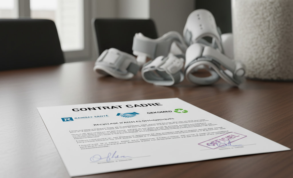 Gekomed signe un contrat cadre avec Ramsay Santé pour la collecte des attelles orthopédiques